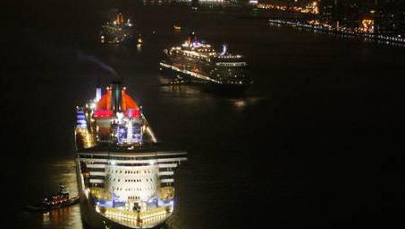 VIDEO! Cele mai mari 3 vase de croaziera din lume impreuna, in portul New York