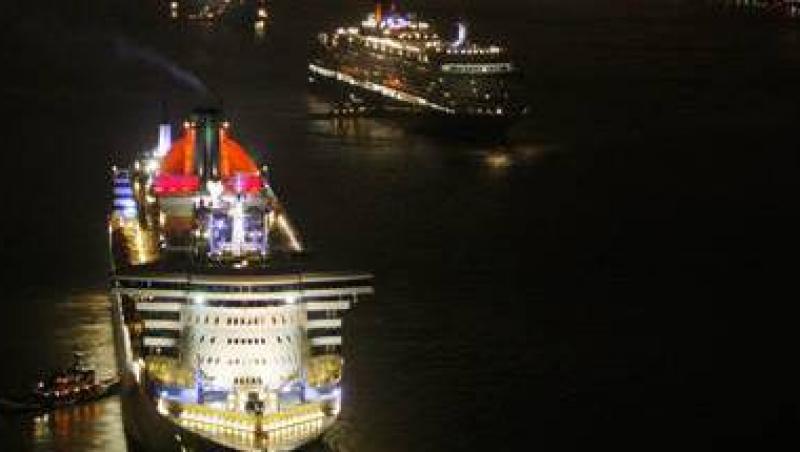 VIDEO! Cele mai mari 3 vase de croaziera din lume impreuna, in portul New York