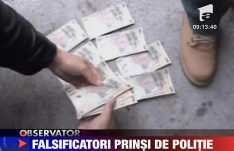VIDEO! Bucuresti: Falsificatori de bani prinsi in flagrant