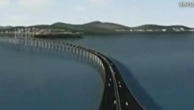 VIDEO! China construieste cel mai lung pod maritim din lume