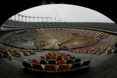 VIDEO! Vezi cum arata National Arena cu sase luni inainte de finalizare!