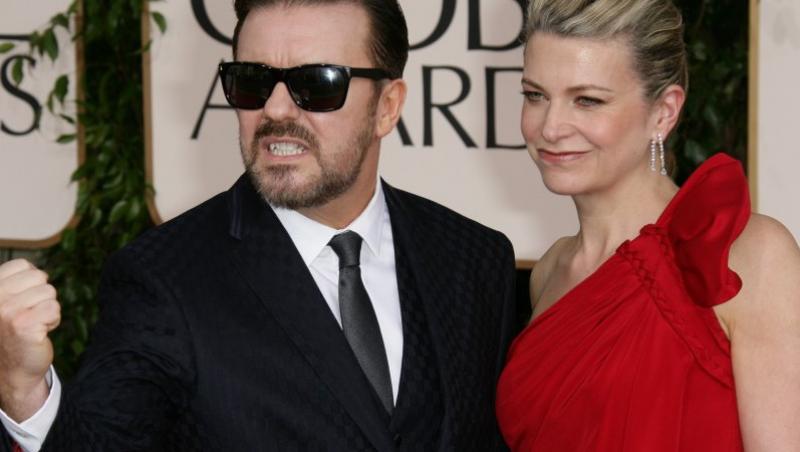 Comediantul Ricky Gervais, criticat de organizatorii Globurilor de Aur