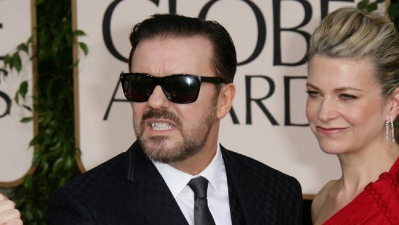 Comediantul Ricky Gervais, criticat de organizatorii Globurilor de Aur