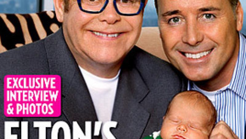 Vezi primele imagini cu bebelusul lui Elton John!
