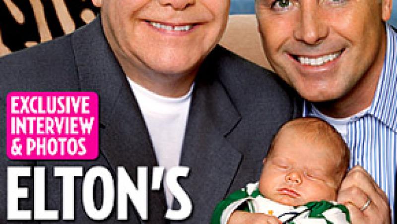 Vezi primele imagini cu bebelusul lui Elton John!