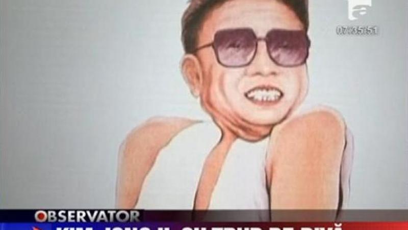 VIDEO! Tablou cu chipul lui Kim Jong Il pe trupul lui Marylin Monroe la Seul