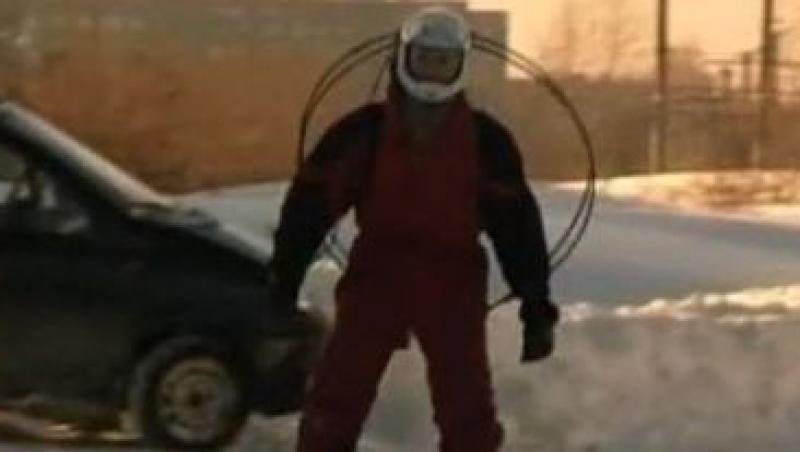 VIDEO! Un rus a inventat schiurile cu elice