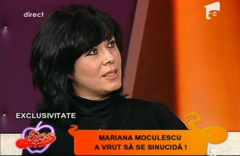 VIDEO! Mariana Moculescu a vrut sa se sinucida!