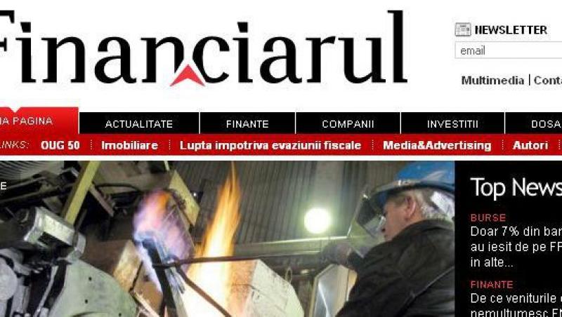 Financiarul, la trei ani: in top 10 cele mai citite publicatii din Romania