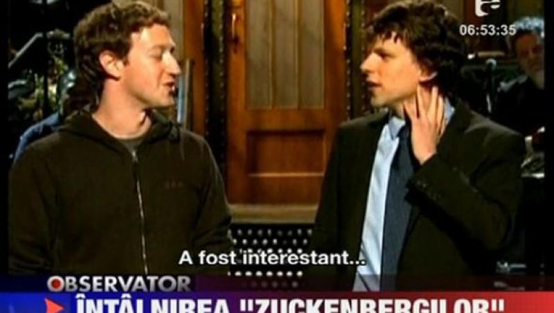 VIDEO! Mark Zuckerberg, fata in fata cu Jesse Eisenberg