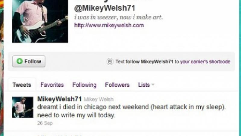 FOTO! Mikey Welsh a murit exact cum visase cu cateva zile in urma!