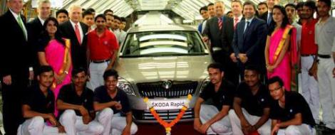 Skoda Rapid ataca Dacia Logan din India