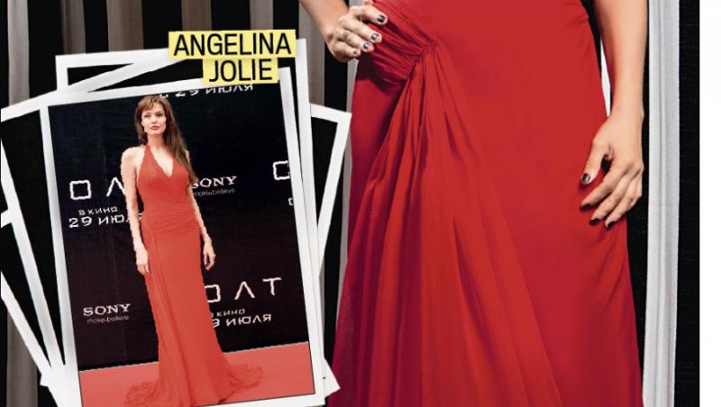 Mirela Stelea a recreat rochia Angeliei Jolie pentru Tania Budi