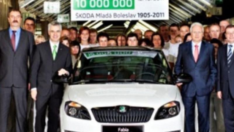 Skoda a produs automobilul cu numarul zece milioane