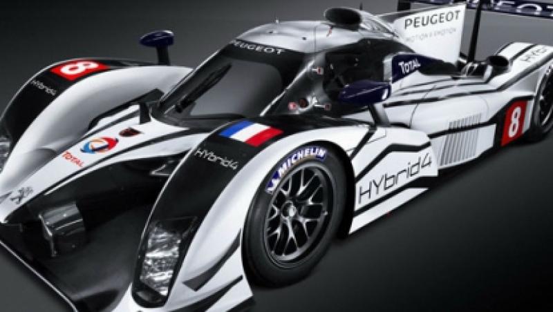 Peugeot 908 Hybrid4 a fost la antrenament pe circuit