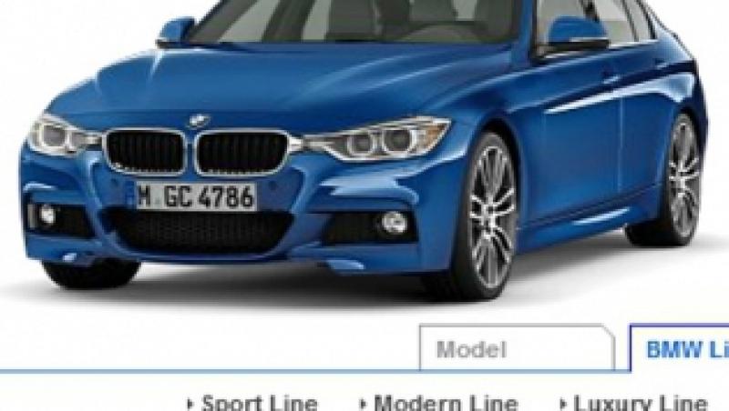 BMW a lansat configuratorul online pentru noul Seria 3