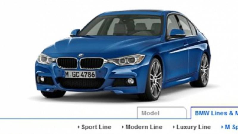 BMW a lansat configuratorul online pentru noul Seria 3