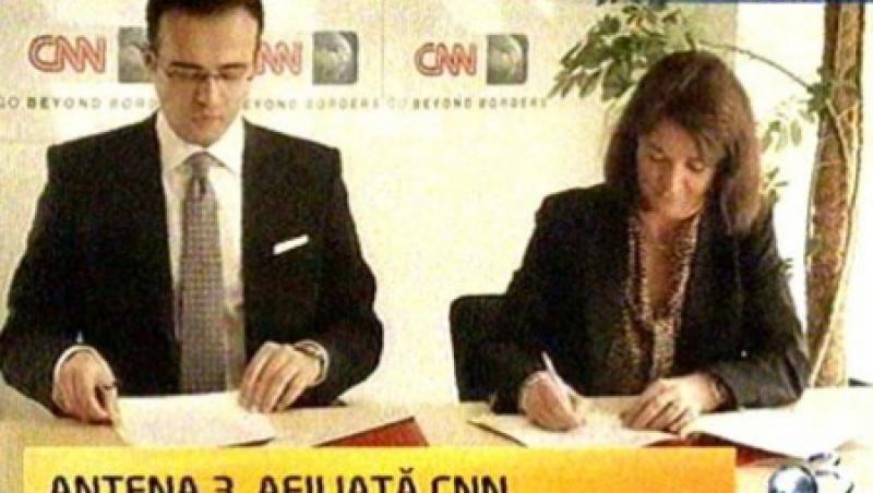 Antena 3, singura televiziune din Romania afiliata retelei CNN