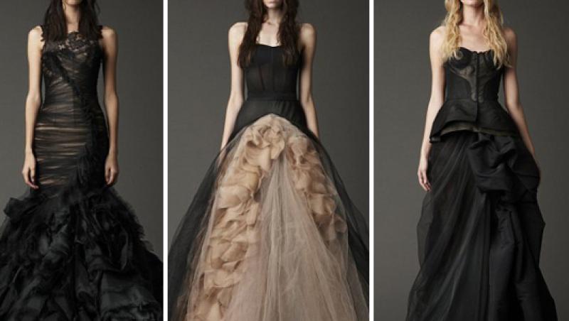 Vera Wang lanseaza o noua moda: rochia de mireasa neagra!