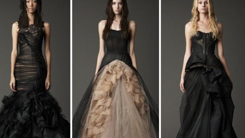 Vera Wang lanseaza o noua moda: rochia de mireasa neagra!