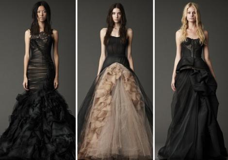 Vera Wang lanseaza o noua moda: rochia de mireasa neagra!