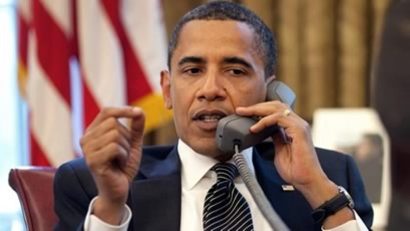 Barack Obama a vorbit cu Angela Merkel la telefon despre criza din zona euro