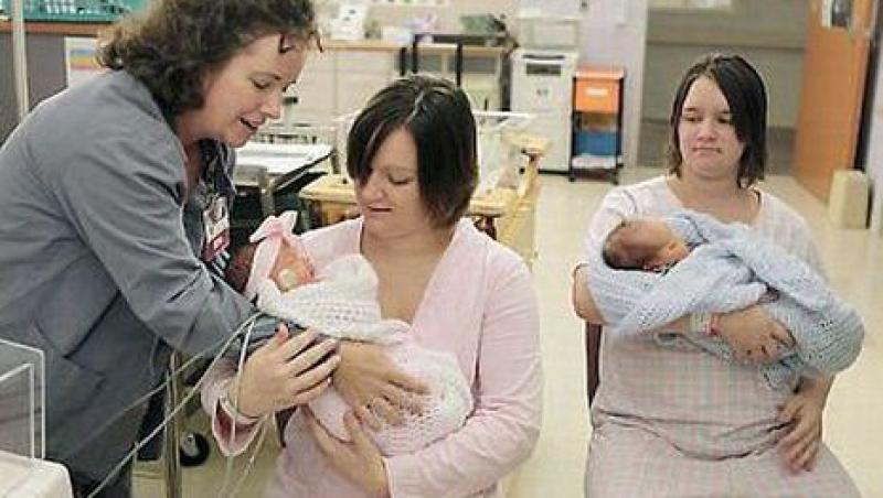 Doua gemene au nascut in aceeasi zi, la acelasi spital
