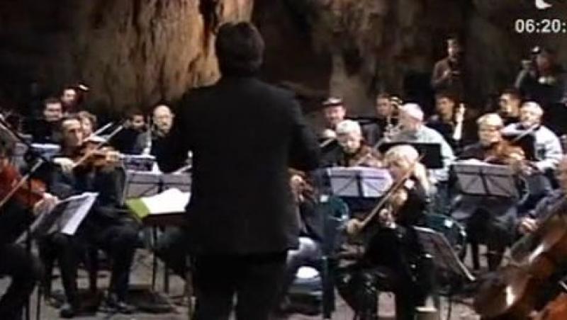 VIDEO! Concert inedit sub pamant, in Pestera Romanesti
