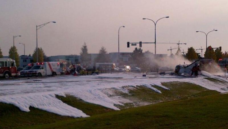 Accident aviatic langa Vancouver: 5 persoane grav ranite