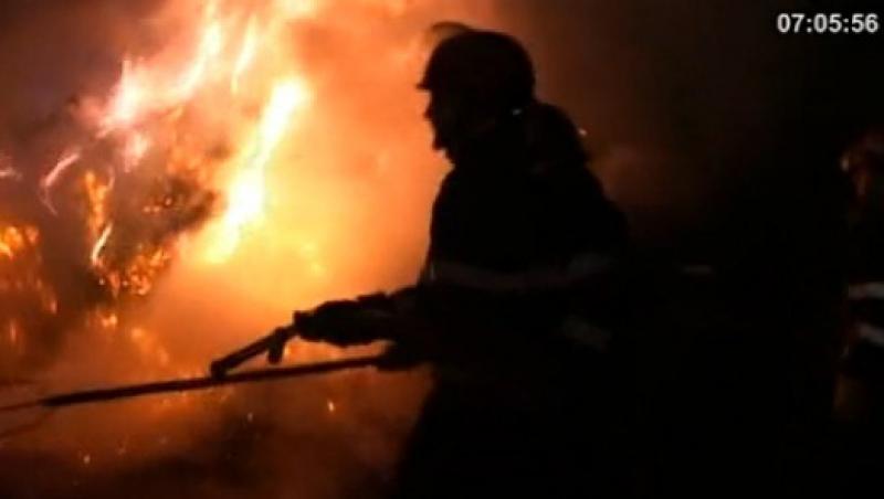 VIDEO! Incendiu la furaje in Resita