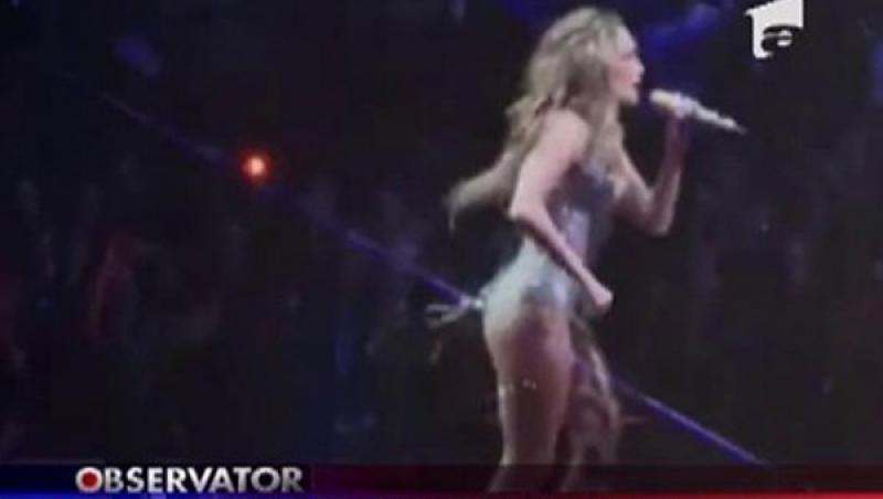VIDEO! Jennifer Lopez a ramas fara par la concert!