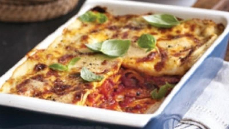 Reteta zilei: Lasagna cu branza si bacon