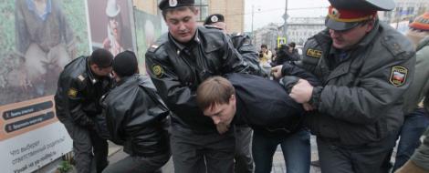 Moscova: Manifestantii care au scandat "Rusia fara Putin", arestati
