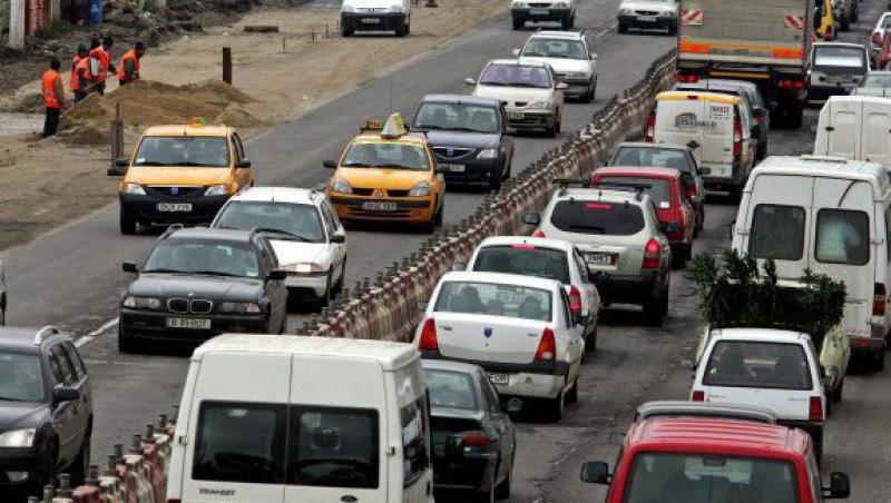 Trafic blocat pe DN1, intre Bucuresti si Ploiesti, din cauza unui accident rutier