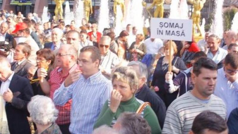 Miting anti-PDL la Timisoara: Patru protestatari, retinuti de politisti