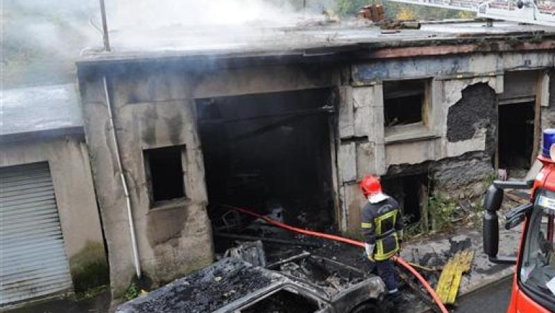 O casa din Saint Etienne a luat foc din senin