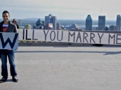 VIDEO! Montreal: Au planificat cererea in casatorie cu 6 ani in avans