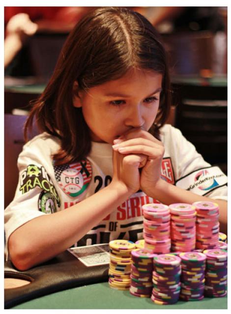 Joaca poker genial la numai 8 ani