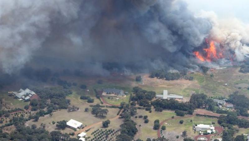 VIDEO! Incendiul din vestul Australiei, scapat de sub control