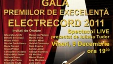 Gala Electrecord la Sala Palatului pe 9 decembrie