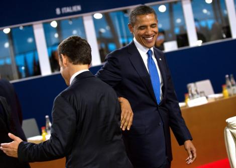 VIDEO! Obama catre Sarkozy: "Sunt sigur ca Giulia a mostenit frumusetea mamei ei, nu aspectul tau"