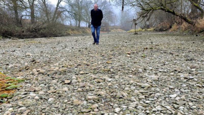 FOTO! Albia Dunarii a secat in sudul Germaniei pentru prima oara in 50 de ani