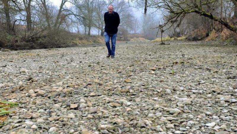 FOTO! Albia Dunarii a secat in sudul Germaniei pentru prima oara in 50 de ani