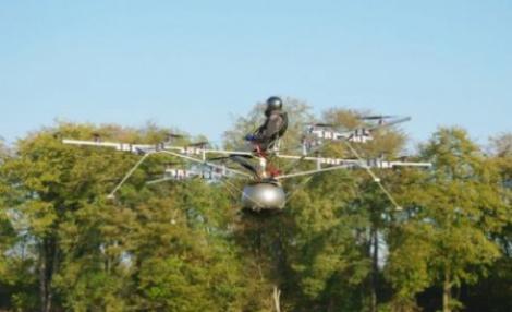 Multicopterul: Scaunul zburator al viitorului, manevrabil ca o masina
