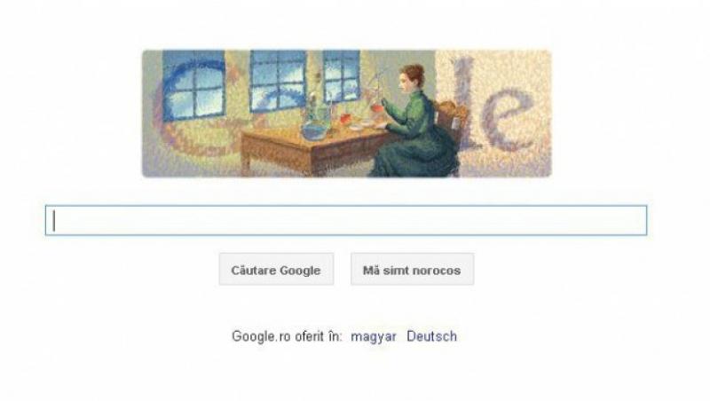 Google ii aduce un omagiu savantei Marie Curie