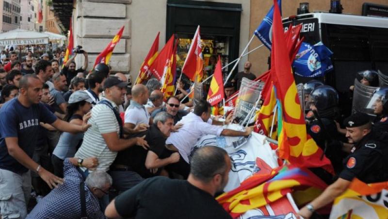 VIDEO! Greva generala in Italia, in semn de protest fata de masurile de austeritate