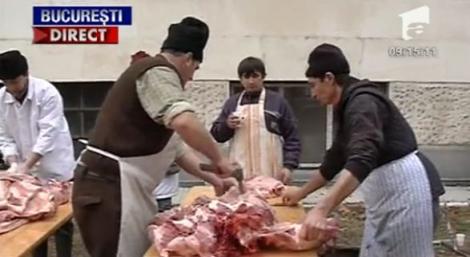 VIDEO! In Bucuresti se pregateste "Pomana porcului"