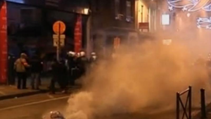 VIDEO! Revolta congoleza la Bruxelles: magazine si masini, distruse