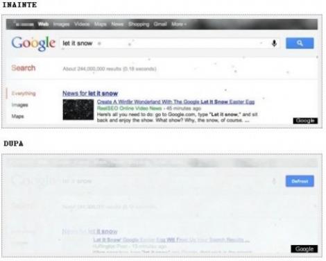 Noua ”jucarie” de la Google iti ingheata ecranul. Vezi cum pornesti ninsoarea pe monitorul tau!
