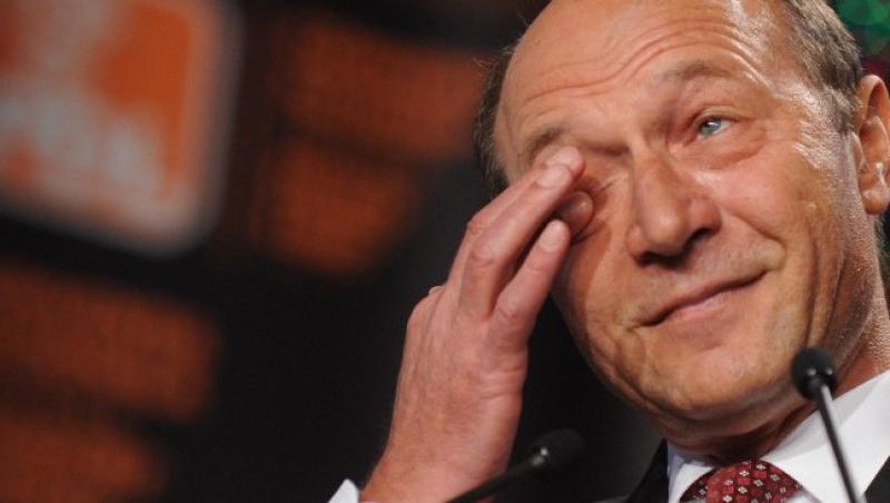 Traian Basescu, in lacrimi: 
